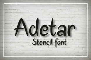 Adetar Stencil: The Modern Display Font for Bold Brands