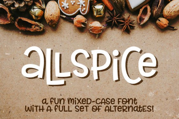 Allspice: The Mixed-Case Creative Font for Playful Branding