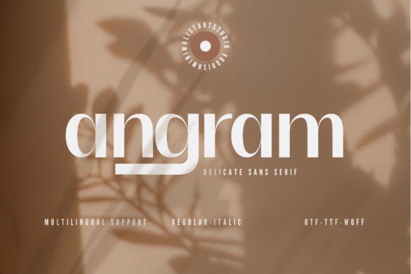 Angram: A Sans Serif for Modern Luxury Design