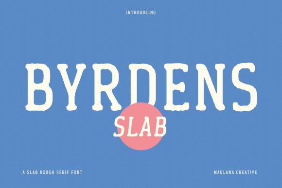 Byrdens: A Creative Slab Serif for Modern Projects