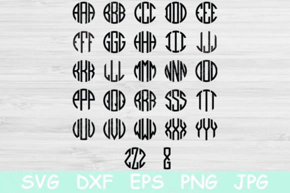 Circle Block Monogram Font: A Modern Take on Classic Initials