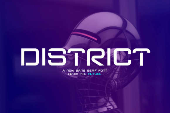 District: The Stencil Sans Serif for a Sci-Fi Future