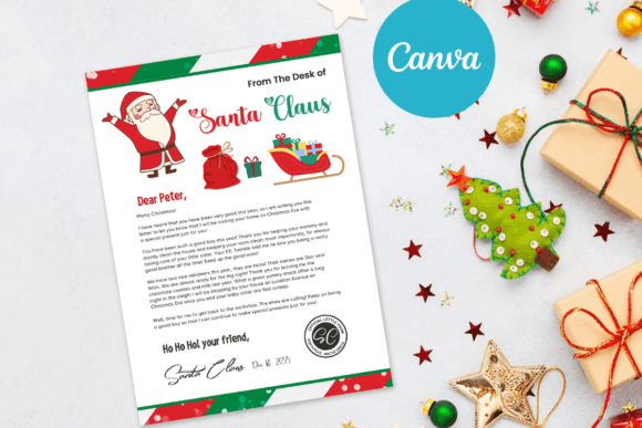 Editable Santa Letter Magic: A Canva Template Review