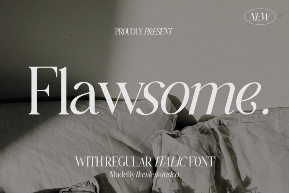Flawsome: The Stylish Italic Serif for Modern Designers
