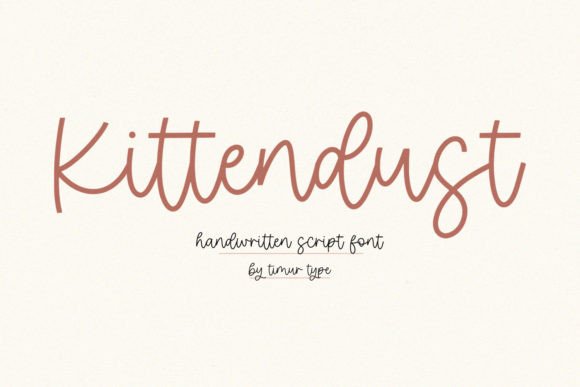 Kittendust: A Handwritten Font That Balances Elegance and Modernity