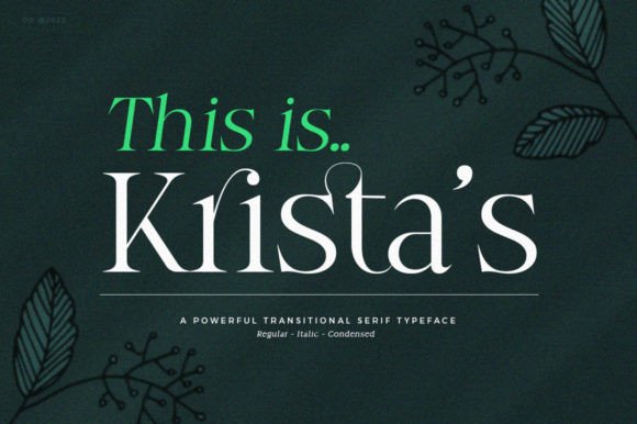 Understanding Krista's: A Serif Font for Modern Brands