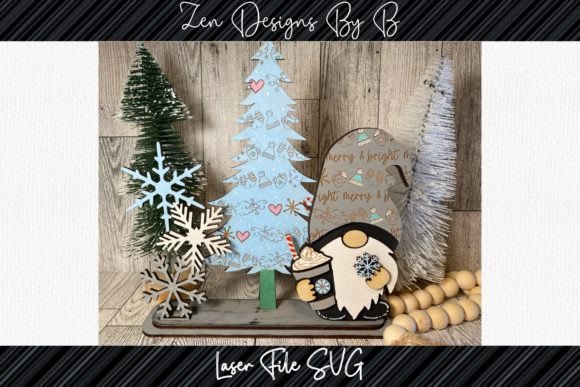 Winter Gnome Shelf Sitter Laser SVG: A Cozy Crafting Essential